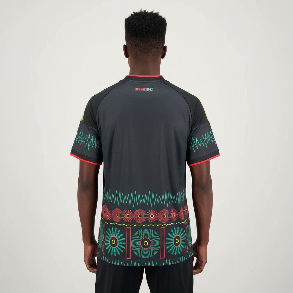 Velukz T-Shirt Alternativa Jamaica 2026 featuring vibrant colors and a stylish design.
