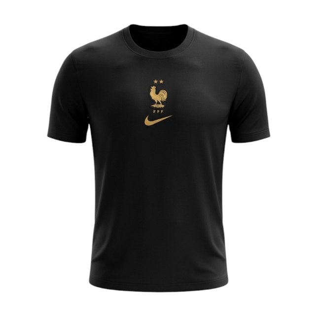 T-shirt de guarda-redes França 2026 da Velukz, com design relacionado ao futebol e seleção nacional, em cores vibrantes.