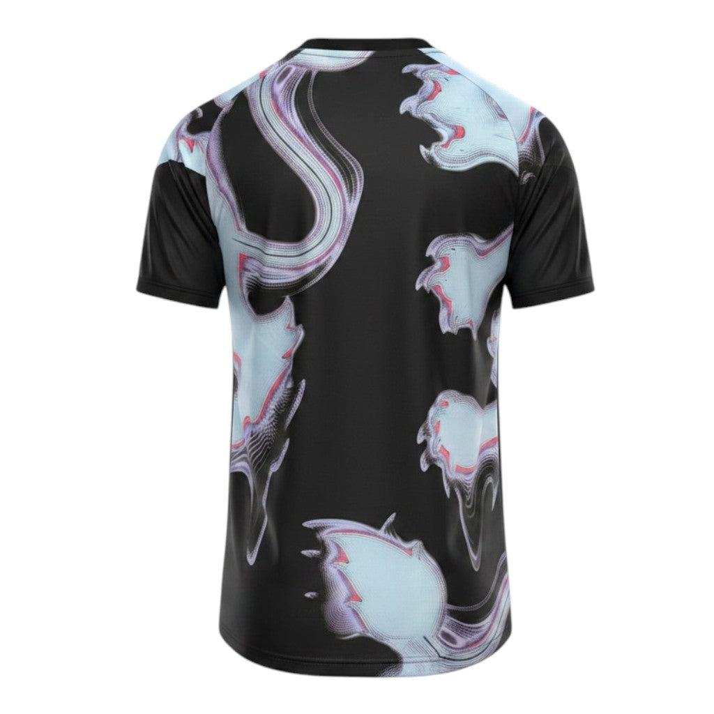 Camisa de treino Aston Villa da Velukz, camiseta branca com logo do time, ideal para fãs de futebol e atividades físicas.
