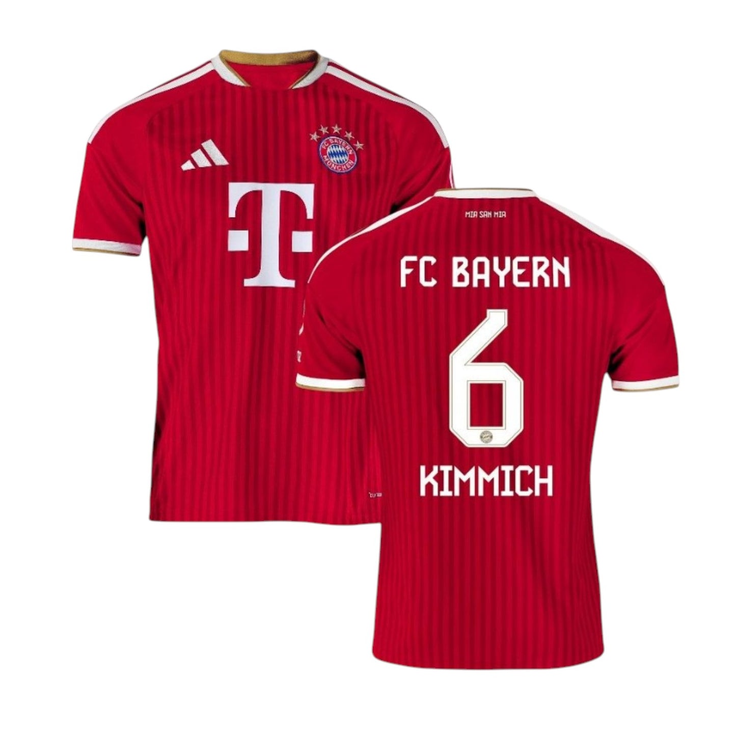 Camisa T-Shirt Principal Bayern Munique 26/27 Kimmich, camiseta oficial do time, com detalhes do jogador e cores do clube.