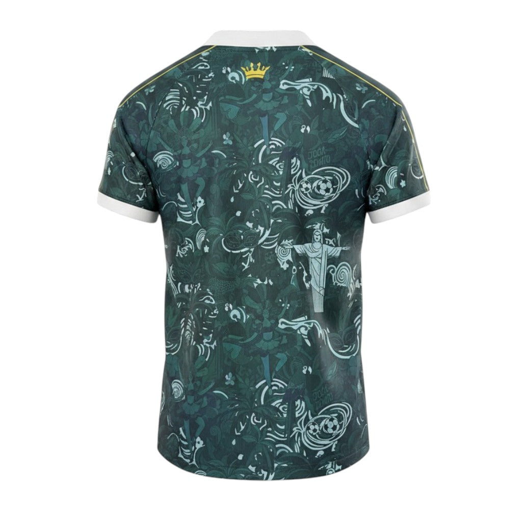 Camiseta especial Brasil da marca Velukz, com estampa do Brasil, vista frontal em fundo branco.