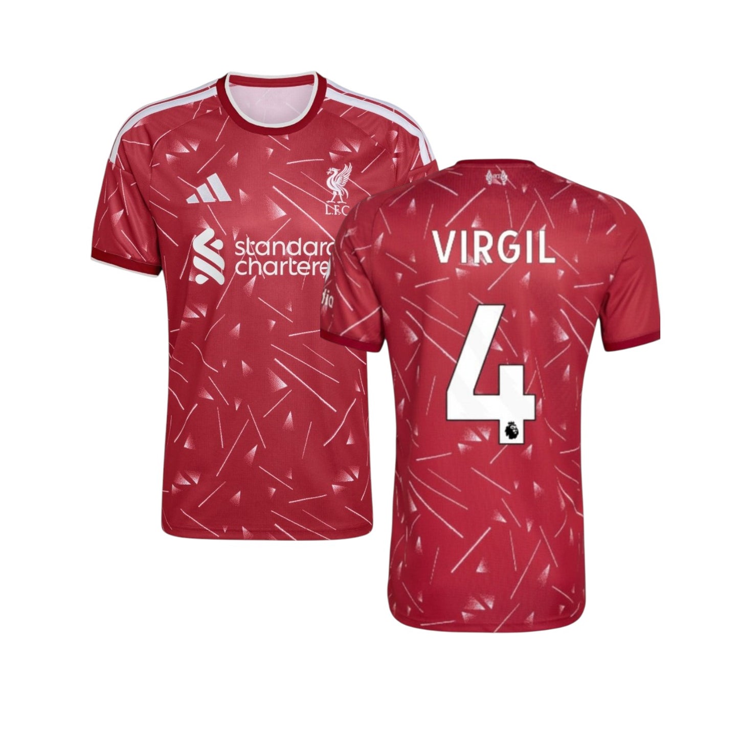 Camisa T-Shirt Principal Liverpool 26/27 Virgil da marca Velukz, vista frontal com logo e detalhes em destaque.