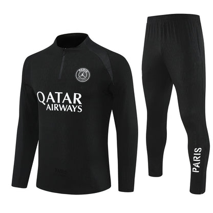 Fato de Treino meio Zipper PSG Black - Kickeoffss