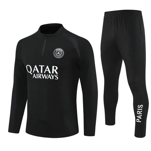 Fato de Treino meio Zipper PSG Black - Kickeoffss