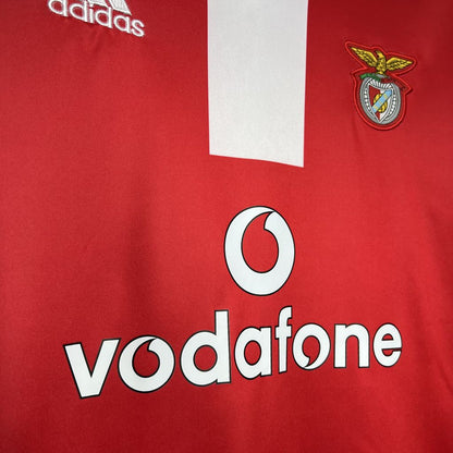 Retro Benfica 04/05 T-Shirt by Kickeoffss featuring bold colors and classic team logo design.