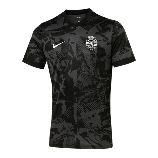 T-Shirt Preta Pre-Match Sporting 25/26