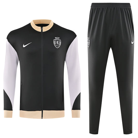 Fato Treino Sporting Full Zipper 24/25 - Kickeoffss