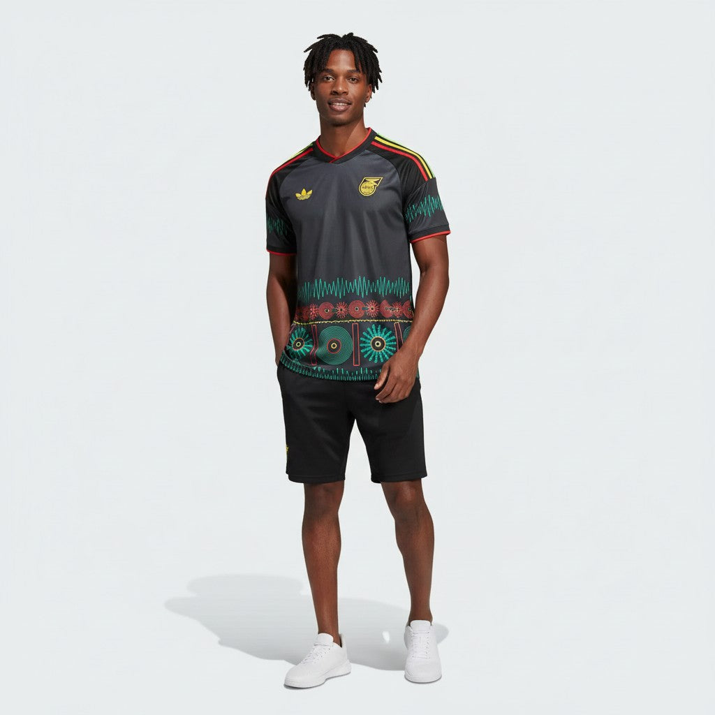 Velukz T-Shirt Alternativa Jamaica 2026 featuring vibrant colors and a stylish design, perfect for casual wear.