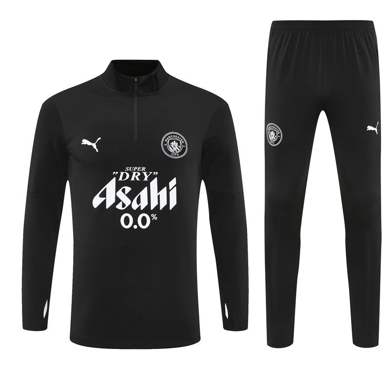 Fato de Treino Preto Manchester City 25/26 - Kickeoffss