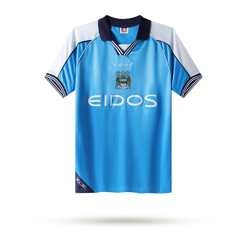 T-shirt rétro domicile Manchester City 1999/01