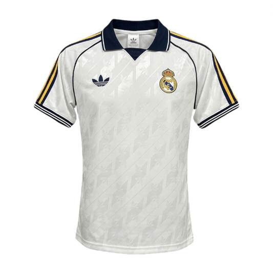T-Shirt Branca Retro Style Real Madrid