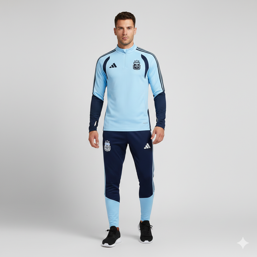 Fato de Treino meio Zipper Argentina 26/27 - Kickeoffss