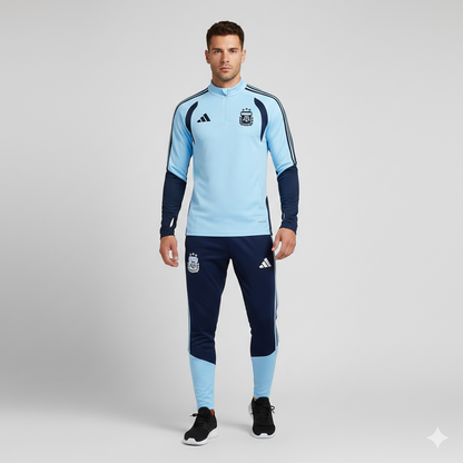 Fato de Treino meio Zipper Argentina 26/27 - Kickeoffss