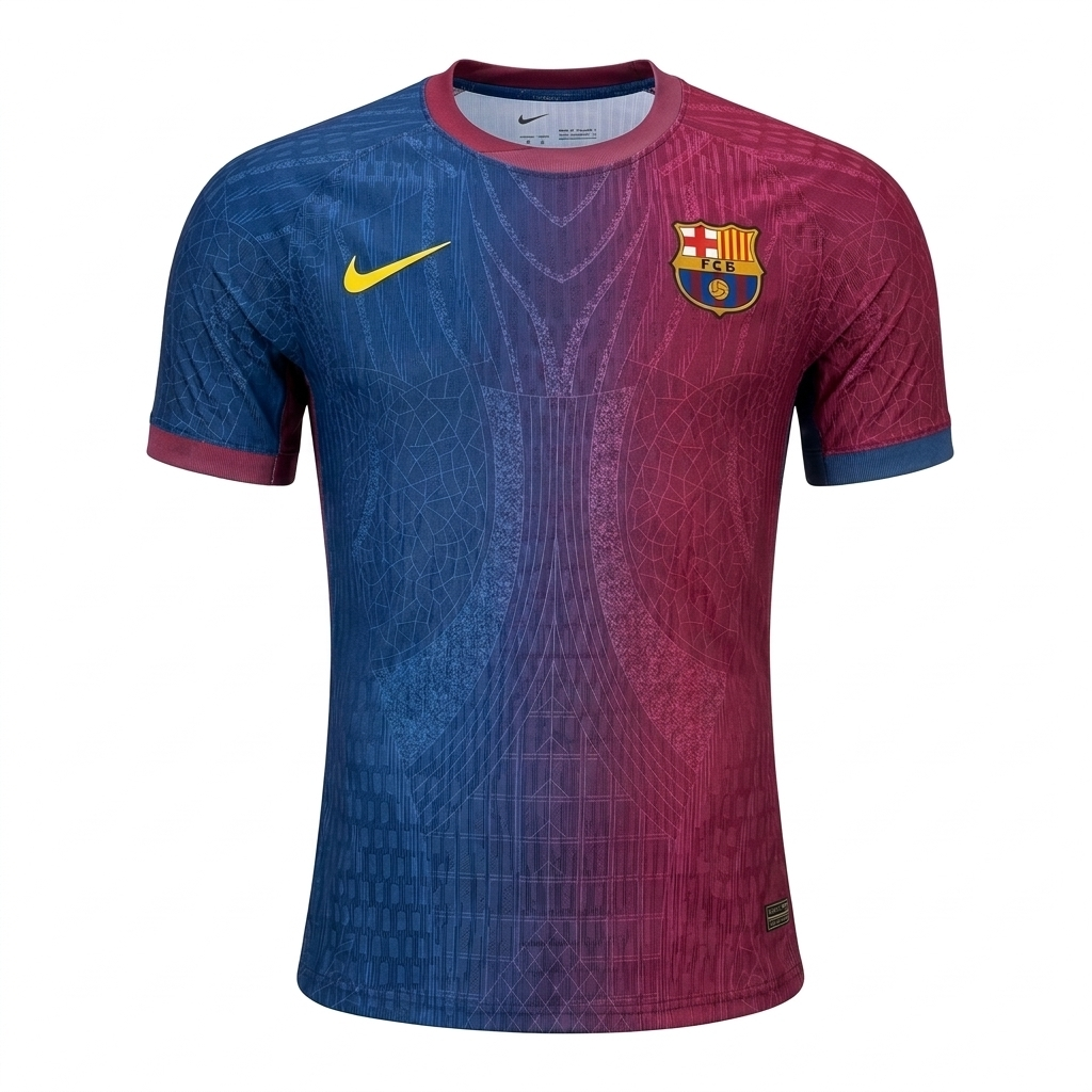 Velukz T-Shirt Especial Barcelona 26/27 featuring vibrant colors and a stylish design, perfect for fans.