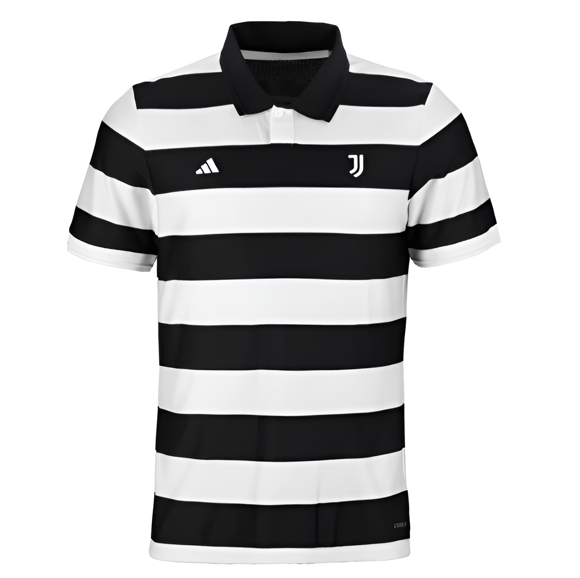Camisola 4th Juventus 25/26 da Velukz, t-shirt branca com detalhes do clube e logotipo da equipa, vista frontal.