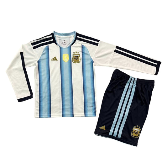 Kit Criança Principal Argentina 2026 Manga Comprida - Kickeoffss