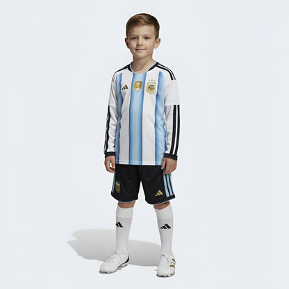 Kit Criança Principal Argentina 2026 Manga Comprida - Kickeoffss