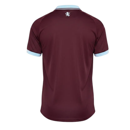 Camisa principal do Aston Villa 2026/27 da Velukz, camiseta de futebol com detalhes do time e logo na frente.