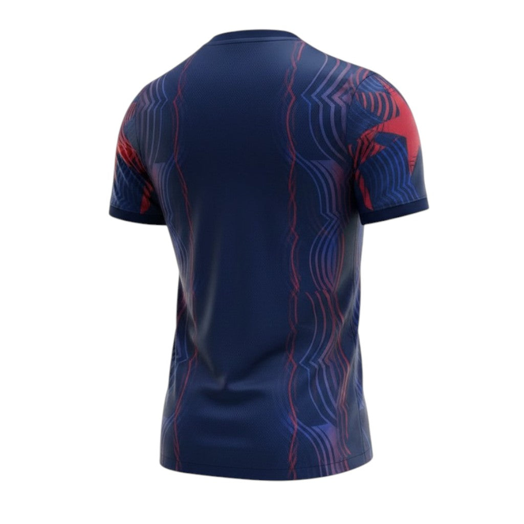 Camisa T-Shirt Especial Barcelona da marca Velukz, com estampa representando a cidade de Barcelona, vista frontal da camiseta.