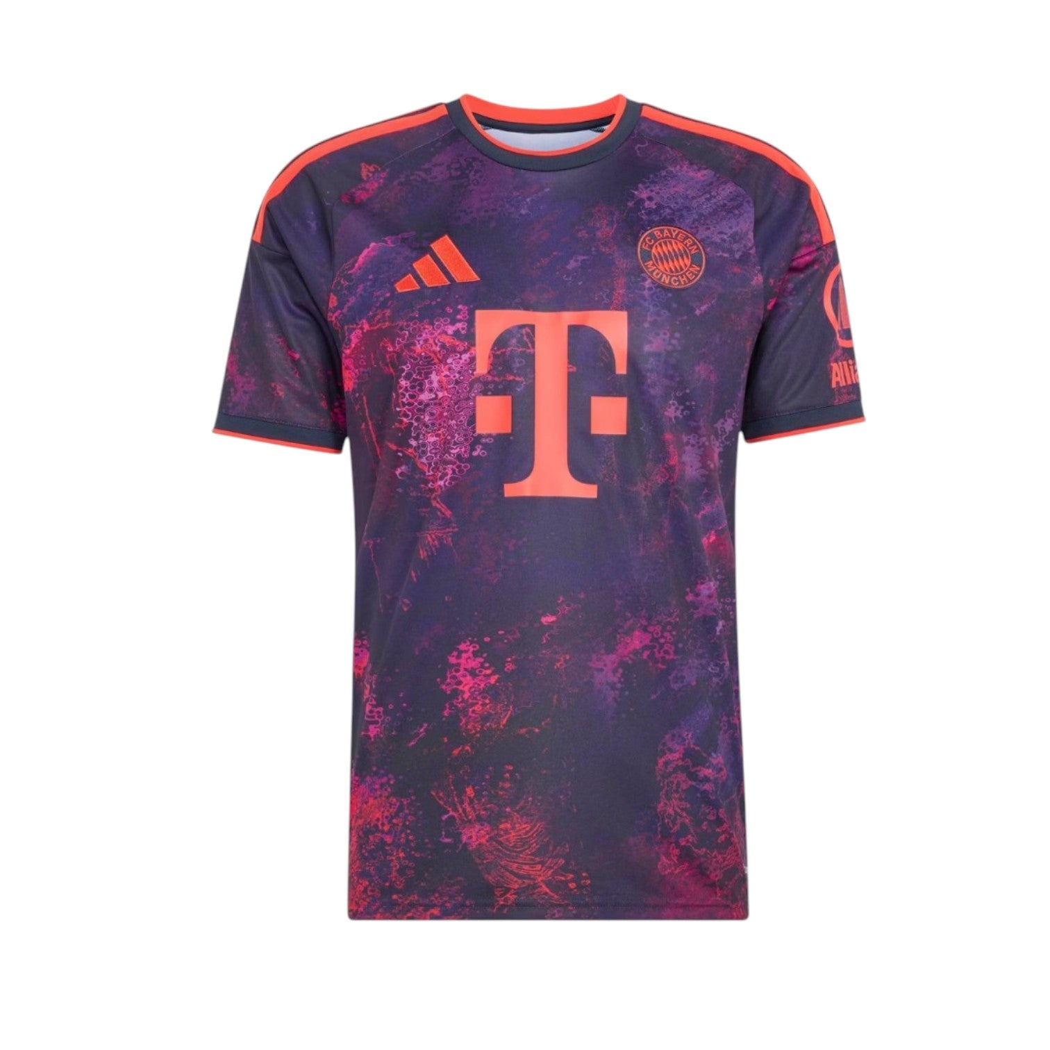 Camisola de futebol Bayern Munique Velukz para crianças de 26-27 anos, camiseta esportiva com logo do time.