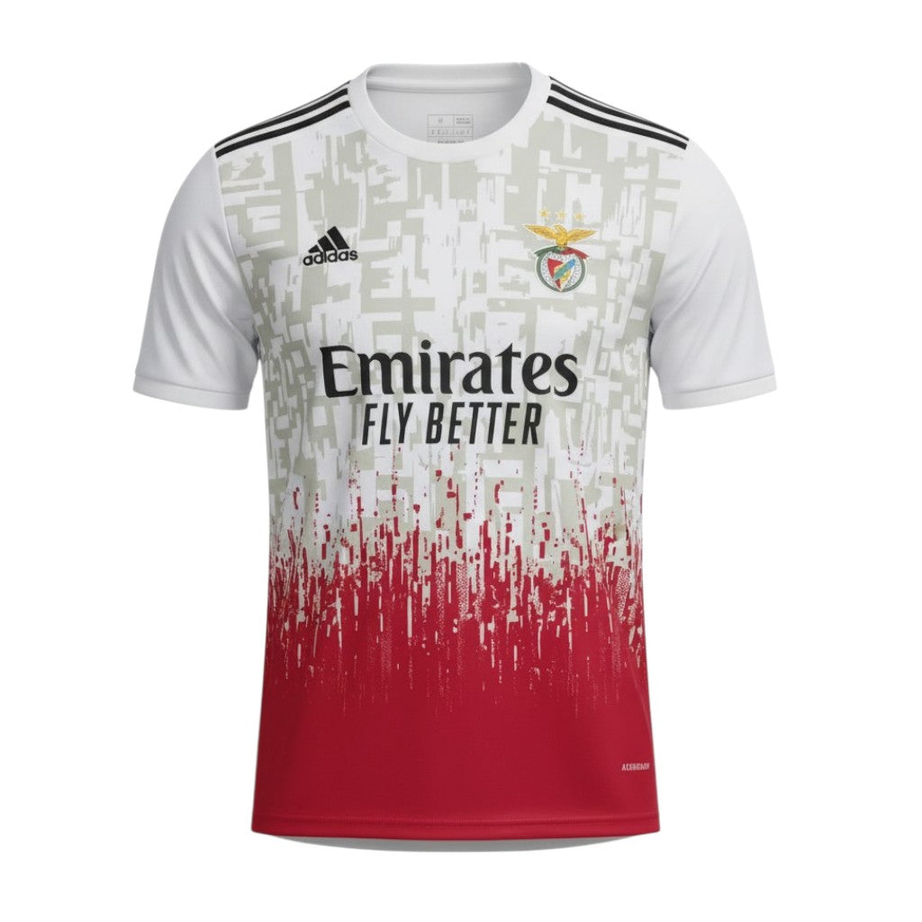 Red Velukz T-Shirt Especial Benfica featuring the club's emblem and stylish design, perfect for fans.