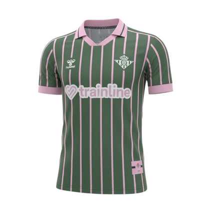 Camiseta feminina do Real Betis Balompié 2025/26, marca Velukz, com logotipo e detalhes do clube em tecido confortável.
