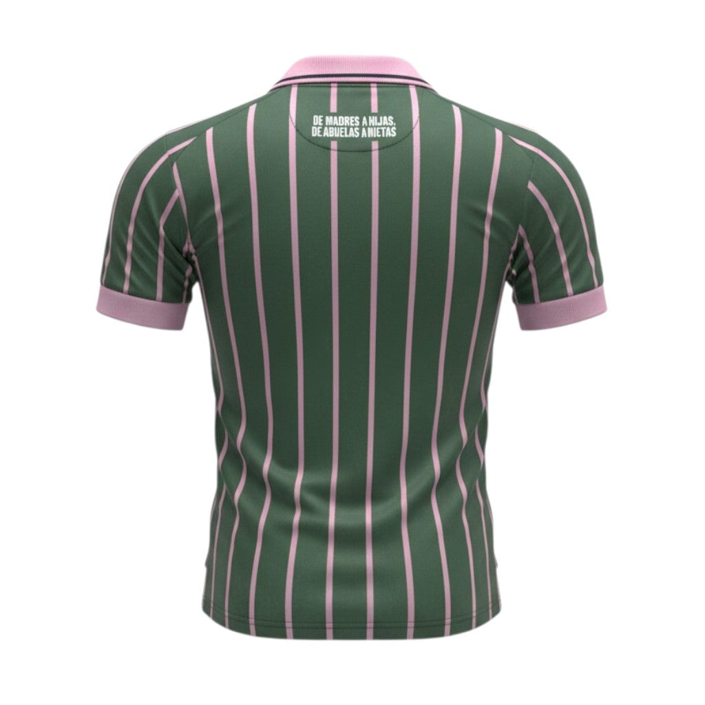 Camisa T-Shirt Velukz Real Betis Balompié Mulher 2025/26 com logotipo do clube e design em verde e branco.