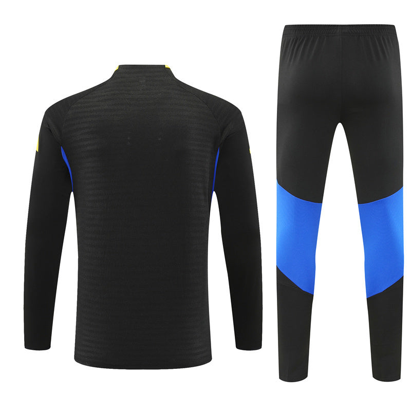 Fato de Treino meio Zipper Manchester United Black 25/26 - Kickeoffss