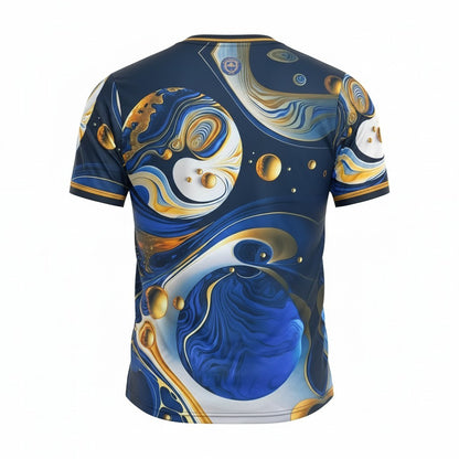 Velukz Manchester City T-Shirt featuring club colors and logo, designed for fans and casual wear.