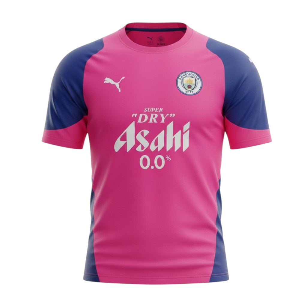 Camisa de treino Manchester City 26/27 da Velukz, camiseta esportiva com detalhes do time e logo na frente.