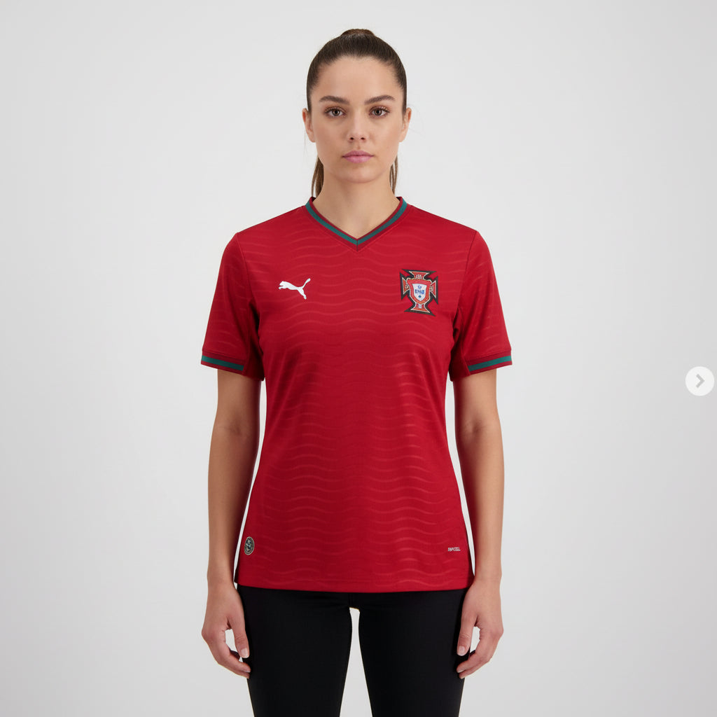 T-Shirt Principal Portugal Mulher 2026 - Kickeoffss