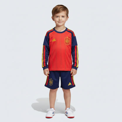 Kit Criança Principal Espanha 2026 Manga Comprida - Kickeoffss