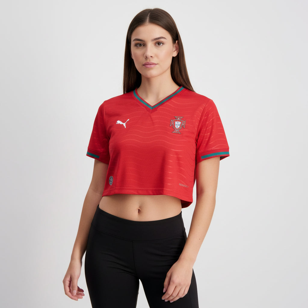 Cropped Mulher Portugal Principal 26/27 - Kickeoffss