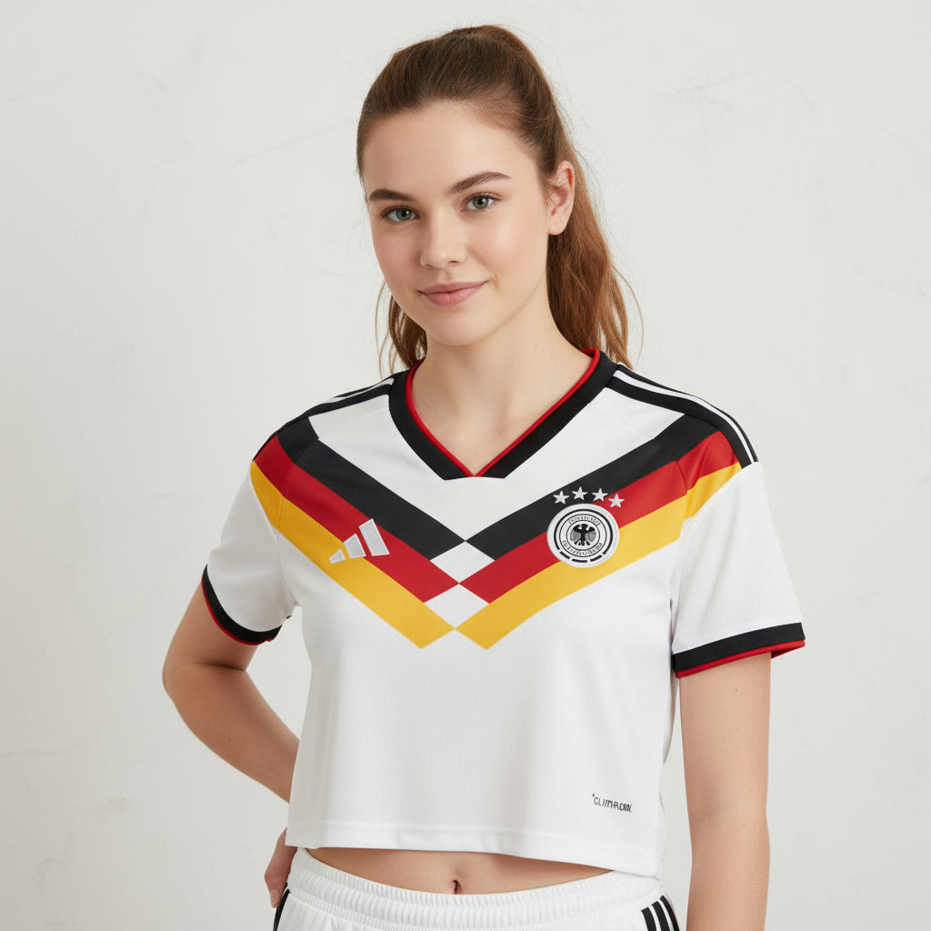 Cropped Mulher Alemanha Principal 26/27 - Kickeoffss