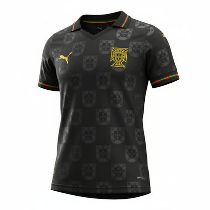 T-Shirt Pantera Negra Portugal Mulher - Kickeoffss