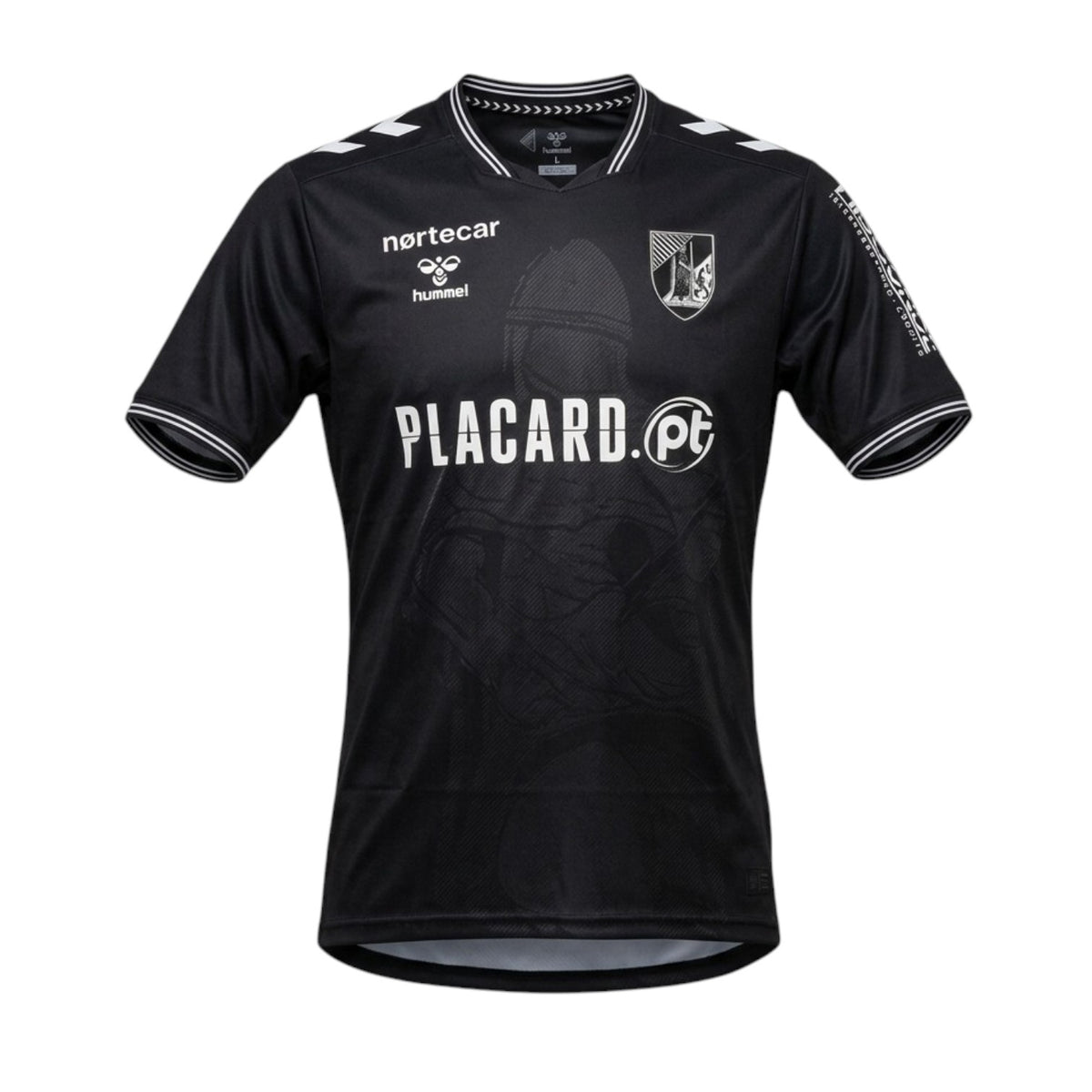 Camisola alternativa Vitória SC V. Guimarães 26-27 da Velukz, camiseta do time em cores azul e branco com logo na frente.