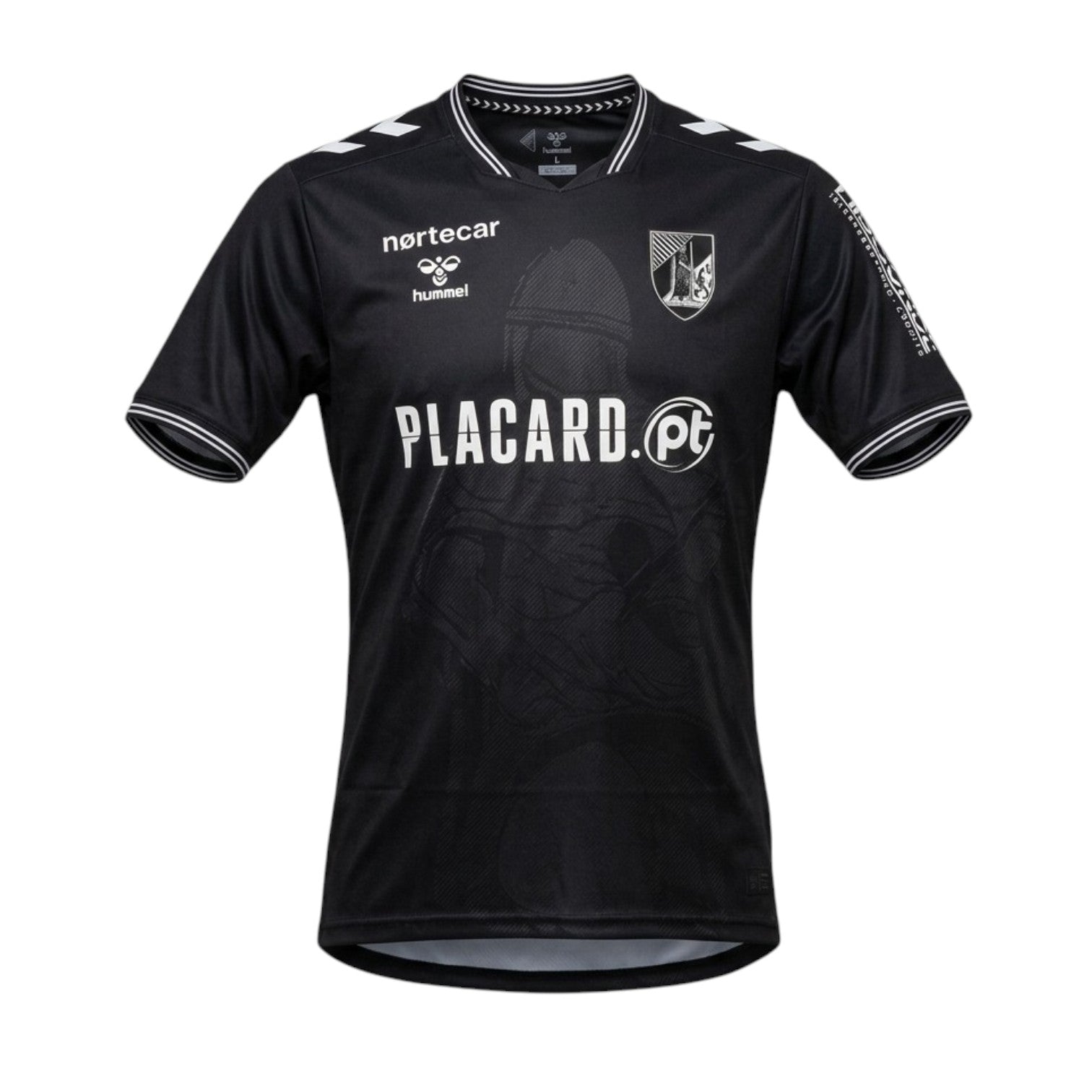Camisola alternativa Vitória SC V. Guimarães 26-27 da Velukz, camiseta do time em cores azul e branco com logo na frente.