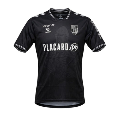 Camisola alternativa Vitória SC V. Guimarães 26-27 da Velukz, camiseta do time em cores azul e branco com logo na frente.