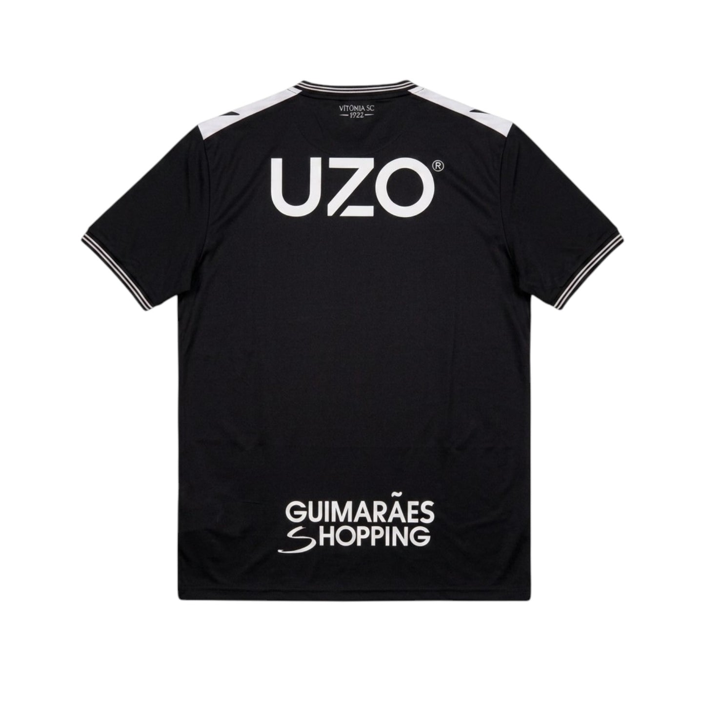 Camisa T-Shirt Vitória SC Velukz Alternativa V. Guimarães 26-27, em tecido preto com detalhes do time.