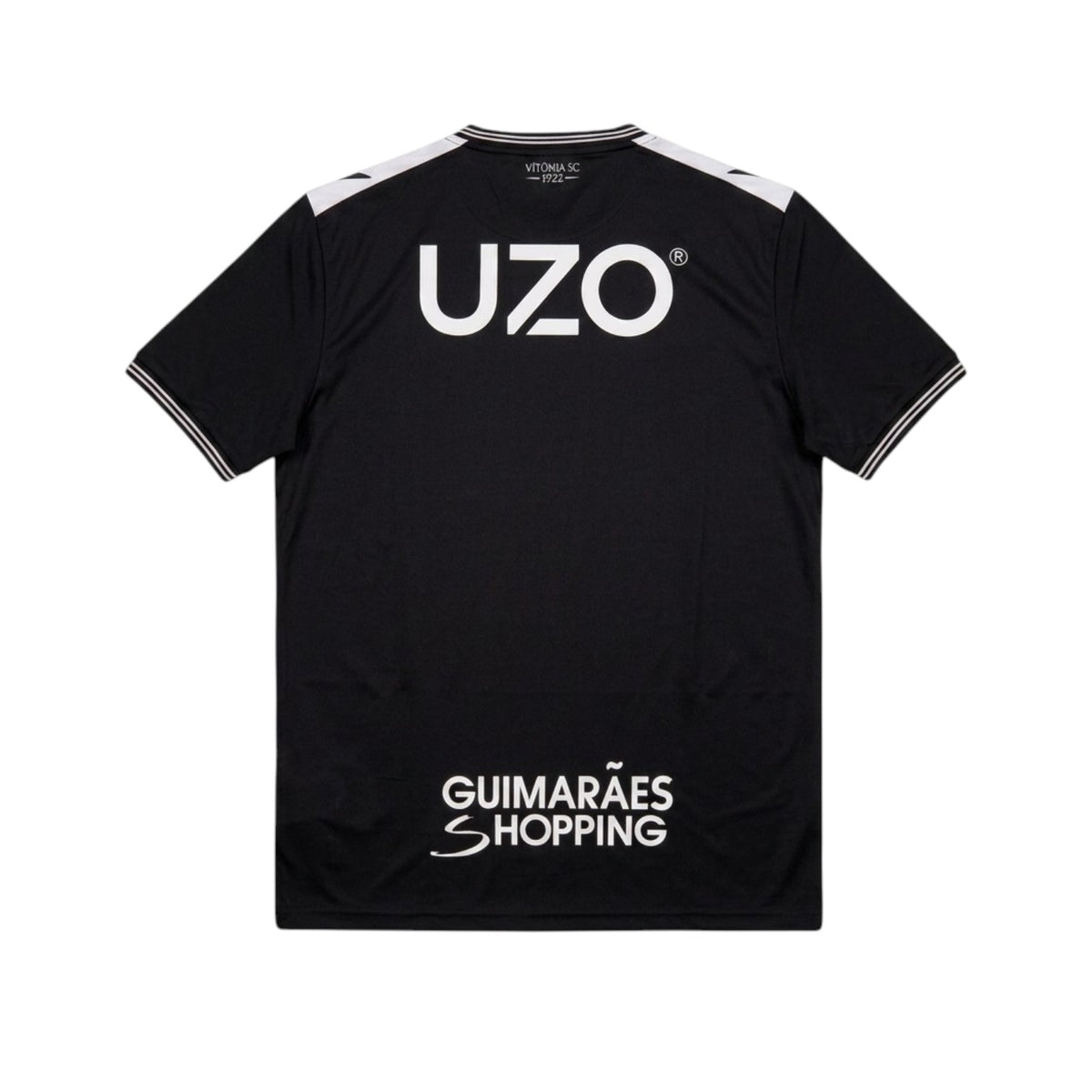 Camisa T-Shirt Vitória SC Velukz Alternativa V. Guimarães 26-27, em tecido preto com detalhes do time.