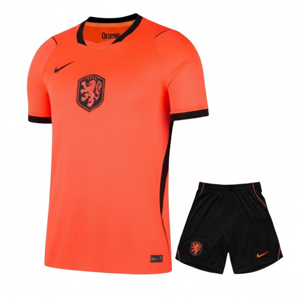Kit criança Velukz Paises Baixos 26/27, calçado infantil com tema Holanda, mostra sapatos com cores vibrantes e detalhes de tulipas.