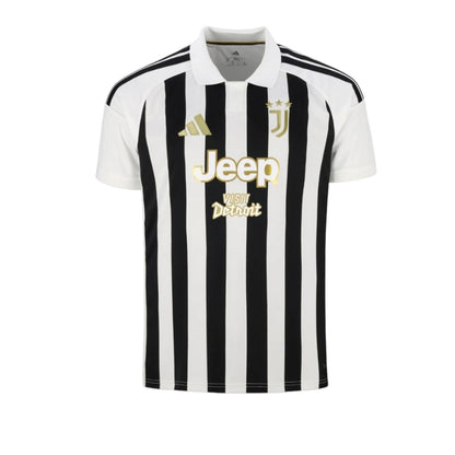 Camisa principal do Juventus 26/27 da Velukz, modelo para homem, com detalhes do time e logo visíveis na imagem.
