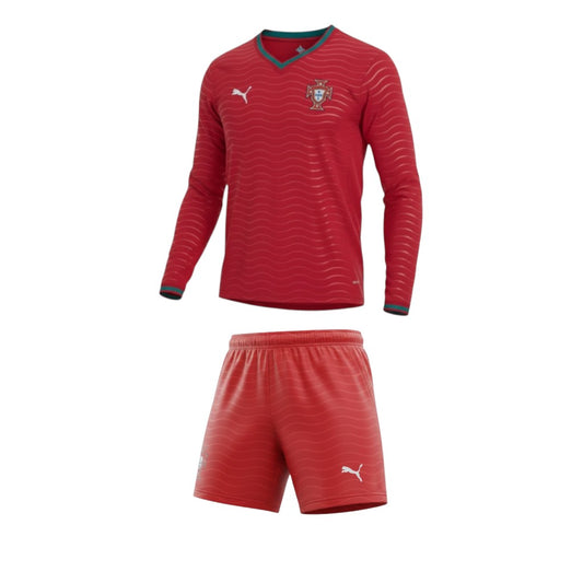 Kit de camisetas para criança Velukz Portugal, tamanho 26/27, com duas t-shirts coloridas e design do país.