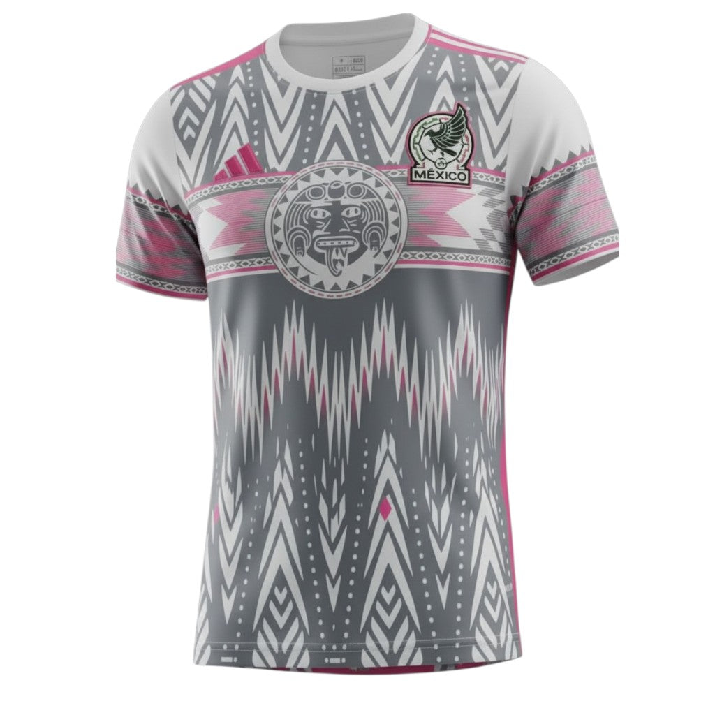 Camiseta Velukz Especial México com design colorido de tema mexicano, tecido confortável, vista frontal da t-shirt com estampa do México