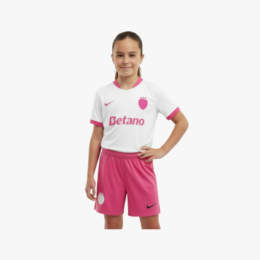 Kit Sporting PINK OCTOBER rosa - Criança - Kickeoffss