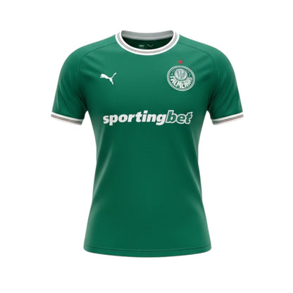 Women's Palmeiras T-Shirt by Velukz featuring vibrant team colors and logo, perfect for fans and casual wear.