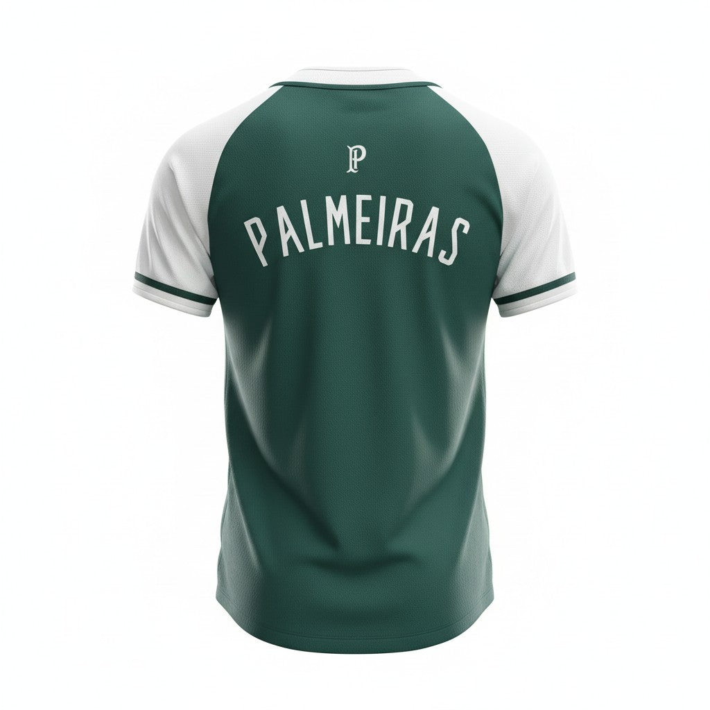 Velukz T-Shirt Especial Baseball for Palmeiras, featuring team colors and logo, designed for fans of the 25/26 season.