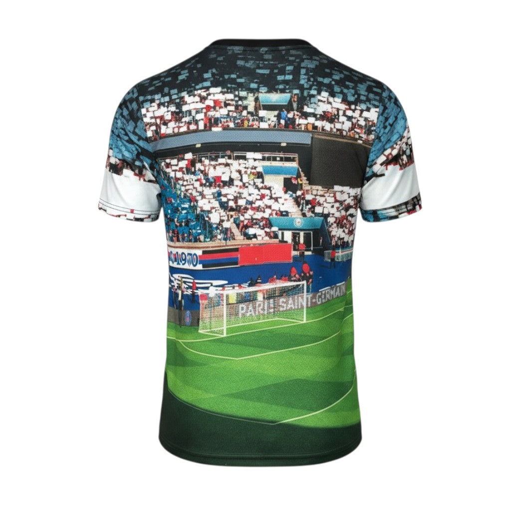 Camisola T-Shirt do PSG edição especial 26/27 da Velukz, com detalhes do clube e design exclusivo.