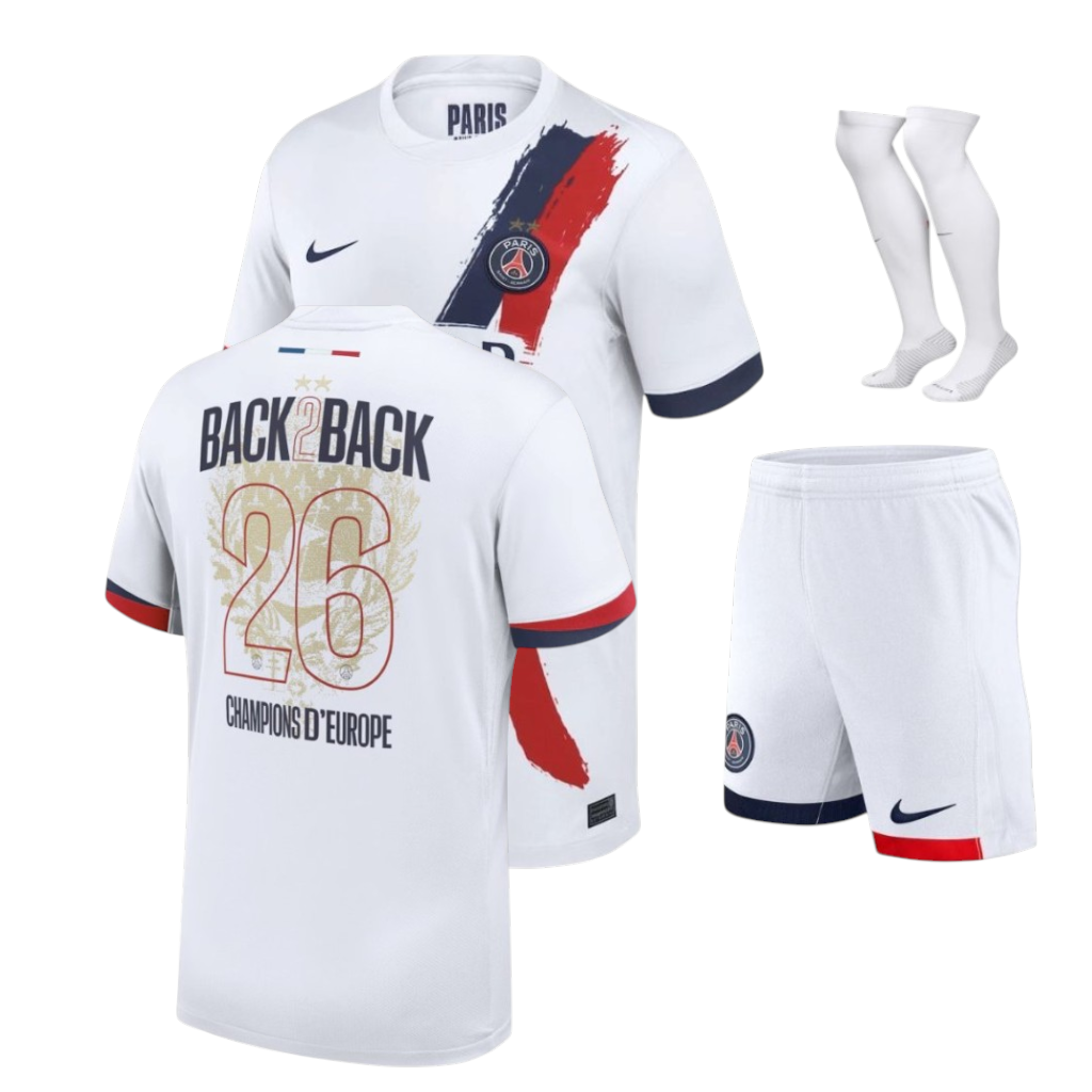 Kit Criança Alternativa PSG 25/26  2 estrelas - Champion