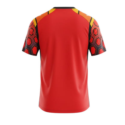 T-Shirt Velukz PSV especial com logotipo do clube, em tecido azul com detalhes brancos e manga curta.
